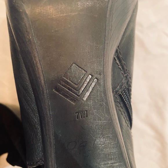 7 For All Mankind Black Open Toe Booties sz 7 - Picture 6 of 7